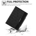 For iPad Pro 11 (2021 / 2020 / 2018) / Air 10.9 2020 Checkered Pattern Horizontal Flip Leather Tablet Case with Holder & Card Slots & Hand Strap(Black) - 4