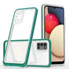 For Samsung Galaxy A02s 166mm Bright Series Clear Acrylic + PC+TPU Shockproof Case(Dark Green) - 1