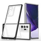 For Samsung Galaxy Note20 Ultra Bright Series Clear Acrylic + PC+TPU Shockproof Case(Black) - 1