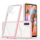 For Samsung Galaxy A11 Bright Series Clear Acrylic + PC+TPU Shockproof Case(Pink) - 1