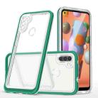 For Samsung Galaxy A11 Bright Series Clear Acrylic + PC+TPU Shockproof Case(Dark Green) - 1