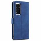 For Honor V40 AZNS Skin Feel Calf Texture Horizontal Flip Leather Case with Card Slots & Holder & Wallet(Blue) - 3