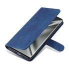 For Honor V40 AZNS Skin Feel Calf Texture Horizontal Flip Leather Case with Card Slots & Holder & Wallet(Blue) - 4