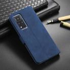 For Honor V40 AZNS Skin Feel Calf Texture Horizontal Flip Leather Case with Card Slots & Holder & Wallet(Blue) - 6
