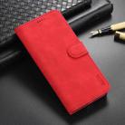 For Honor V40 AZNS Skin Feel Calf Texture Horizontal Flip Leather Case with Card Slots & Holder & Wallet(Red) - 1