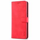 For Honor V40 AZNS Skin Feel Calf Texture Horizontal Flip Leather Case with Card Slots & Holder & Wallet(Red) - 2