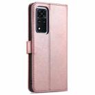 For Honor V40 AZNS Skin Feel Calf Texture Horizontal Flip Leather Case with Card Slots & Holder & Wallet(Rose Gold) - 3