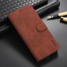 For Honor V40 AZNS Skin Feel Calf Texture Horizontal Flip Leather Case with Card Slots & Holder & Wallet(Brown) - 1