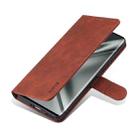 For Honor V40 AZNS Skin Feel Calf Texture Horizontal Flip Leather Case with Card Slots & Holder & Wallet(Brown) - 4