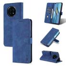 For Honor X20 AZNS Skin Feel Calf Texture Horizontal Flip Leather Case with Card Slots & Holder & Wallet(Blue) - 1