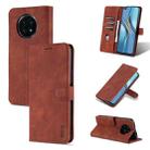 For Honor X20 AZNS Skin Feel Calf Texture Horizontal Flip Leather Case with Card Slots & Holder & Wallet(Brown) - 1