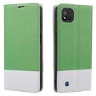 For OPPO Realme C15 Cross Texture Magnetic Horizontal Flip Leather Case with Card Slots & Holder & Wallet(Green) - 1