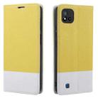 For OPPO Realme C11 2021 Cross Texture Magnetic Horizontal Flip Leather Case with Card Slots & Holder & Wallet(Yellow) - 1