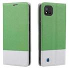 For OPPO Realme C11 2021 Cross Texture Magnetic Horizontal Flip Leather Case with Card Slots & Holder & Wallet(Green) - 1