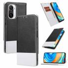 For Xiaomi Redmi K40 Cross Texture Magnetic Horizontal Flip Leather Case with Card Slots & Holder & Wallet(Black) - 1