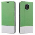 For Xiaomi Redmi Note 9 Pro Cross Texture Magnetic Horizontal Flip Leather Case with Card Slots & Holder & Wallet(Green) - 1