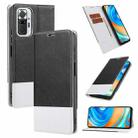 For Xiaomi Redmi Note 10 Pro Cross Texture Magnetic Horizontal Flip Leather Case with Card Slots & Holder & Wallet(Black) - 1