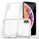 For iPhone XS Max Acrylic + TPU Accurate Hole Transparent Shockproof Case - 1