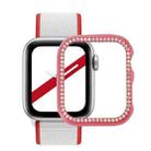 Metal Diamond Protective Watch Case For Apple Watch Series 6 & SE & 5 & 4 40mm(Red) - 1
