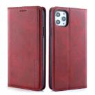 For iPhone 11 Pro Diaobaolee Gemini Magnetic Buckle Horizontal Flip Leather Case with Holder & Card Slots(Red) - 1