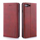 For iPhone SE 2022 / SE 2020 / 8 / 7 Diaobaolee Gemini Magnetic Buckle Horizontal Flip Leather Case with Holder & Card Slots(Red) - 1