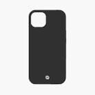 For iPhone 13 mini MOMAX Liquid Silicone Magnetic Shockproof Case (Black) - 1