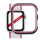 Dual-color Electroplating PC Protective Watch Case For Apple Watch Series 3 & 2 & 1 42mm(Pink Edge + Black Bottom) - 1