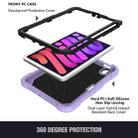 For iPad mini 6 Pure Color PC + Silicone Anti-drop Protective Tablet Case with Butterfly Shape Holder & Pen Slot(Light Purple) - 3