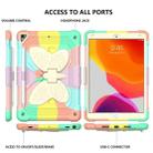 Beige PC + Silicone Anti-drop Protective Case with Butterfly Shape Holder & Pen Slot For iPad 10.2 2021 & 2020 & 2019 / Air 3 10.5 inch(Colorful Rose Gold) - 2