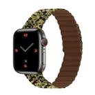Magnetic Camouflage Silicone Strap Watch Band For Apple Watch Series 7 & 6 & SE & 5 & 4 40mm/3 & 2 & 1 38mm (Army) - 1