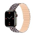 Magnetic Camouflage Silicone Strap Watch Band For Apple Watch Series 7 & 6 & SE & 5 & 4 44mm/3 & 2 & 1 42mm (Leopard) - 1