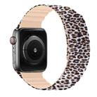 Magnetic Camouflage Silicone Strap Watch Band For Apple Watch Series 7 & 6 & SE & 5 & 4 44mm/3 & 2 & 1 42mm (Leopard) - 3