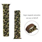 Magnetic Camouflage Silicone Strap Watch Band For Apple Watch Series 7 & 6 & SE & 5 & 4 44mm/3 & 2 & 1 42mm (Leopard) - 5