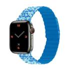 Magnetic Camouflage Silicone Strap Watch Band For Apple Watch Series 7 & 6 & SE & 5 & 4 44mm/3 & 2 & 1 42mm (Air Force) - 1