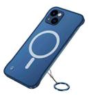 Frosted Soft Four-corner Shockproof Magsafe Case For iPhone 13(Blue) - 1