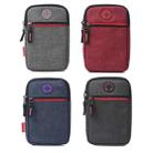 For 5.5-6.5 inch Mobile Phones Universal Canvas Waist Bag with Shoulder Strap & Earphone Jack(Black) - 2