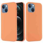 For iPhone 13 mini Shockproof Silicone Magnetic Magsafe Case (Orange) - 1