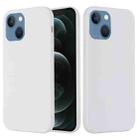 For iPhone 13 Shockproof Silicone Magnetic Magsafe Case(White) - 1
