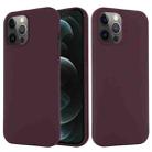 For iPhone 13 Pro Shockproof Silicone Magnetic Magsafe Case (Plum Color) - 1