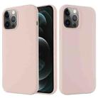 For iPhone 13 Pro Shockproof Silicone Magnetic Magsafe Case (Sand Pink) - 1