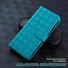 For Xiaomi Mi 11 Embossed Big Small Concentric Squares Pattern Horizontal Flip Leather Case with Card Slot & Holder & Wallet(Blue) - 6