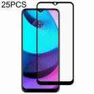 For Motorola Moto E20 25 PCS Full Glue Full Screen Tempered Glass Film - 1