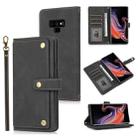 For Samsung Galaxy Note9 PU + TPU Horizontal Flip Leather Case with Holder & Card Slot & Wallet & Lanyard(Black) - 1