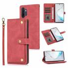 For Samsung Galaxy Note 10 Pro PU + TPU Horizontal Flip Leather Case with Holder & Card Slot & Wallet & Lanyard(Wine Red) - 1