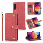 For Samsung Galaxy A50 / A30s / A50s PU + TPU Horizontal Flip Leather Case with Holder & Card Slot & Wallet & Lanyard(Wine Red) - 1