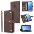 For Samsung Galaxy S9 PU + TPU Horizontal Flip Leather Case with Holder & Card Slot & Wallet & Lanyard(Brown) - 1