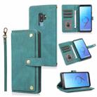 For Samsung Galaxy S9+ PU + TPU Horizontal Flip Leather Case with Holder & Card Slot & Wallet & Lanyard(Lake Blue) - 1