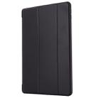 For iPad 10.2 2021 / 2020 / 2019 GEBEI Shockproof Horizontal Flip Leather Case with Three-folding Holder(Black) - 1