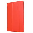 For iPad 10.2 2021 / 2020 / 2019 GEBEI Shockproof Horizontal Flip Leather Case with Three-folding Holder(Red) - 1