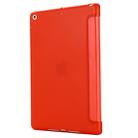 For iPad 10.2 2021 / 2020 / 2019 GEBEI Shockproof Horizontal Flip Leather Case with Three-folding Holder(Red) - 3